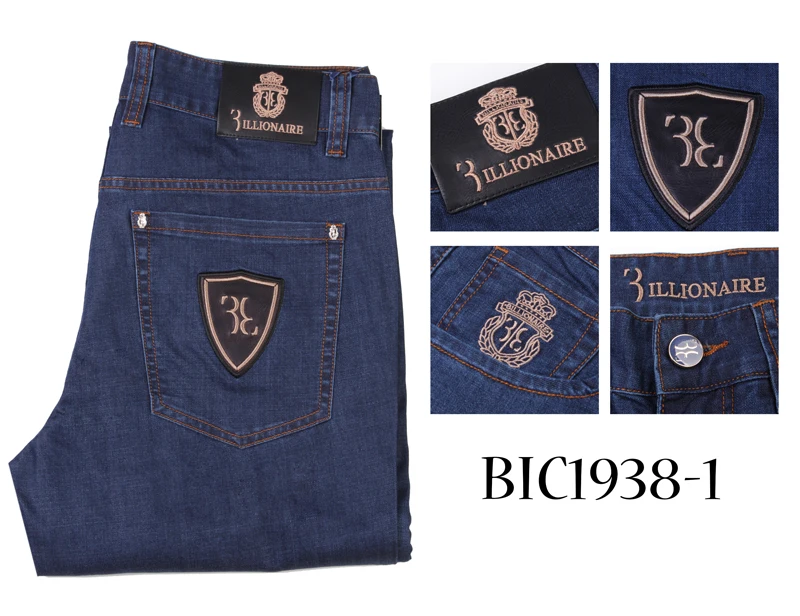 BILLIONAIRE Jeans men 2019 summer Thin new Authentic Cowhide fashion England embroidery cotton high quality 31-40 free shippng