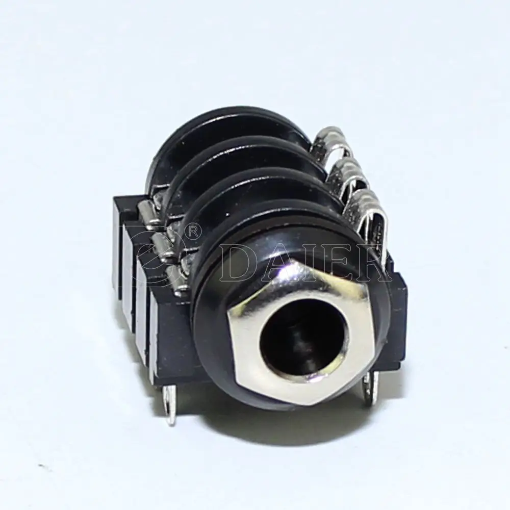 100PCS PJ-645C Effects connection Mono/Stereo Enclosed 1/4" phone jack with solder terminals