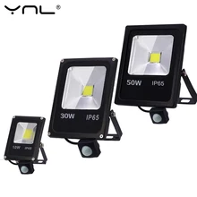 Светодиодный светильник с датчиком движения, 220 В, 50 Вт, 30 Вт, 10 Вт, уличный светодиодный точечный светильник, прожектор, настенный светильник, отражатель IP65, водонепроницаемый светильник ing