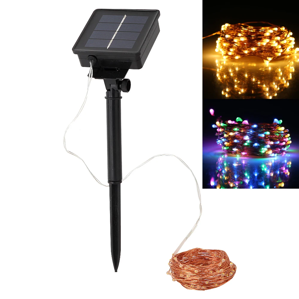 10 м 100LED наружные солнечные лампы светодиоды гирлянды сказочные Праздничные