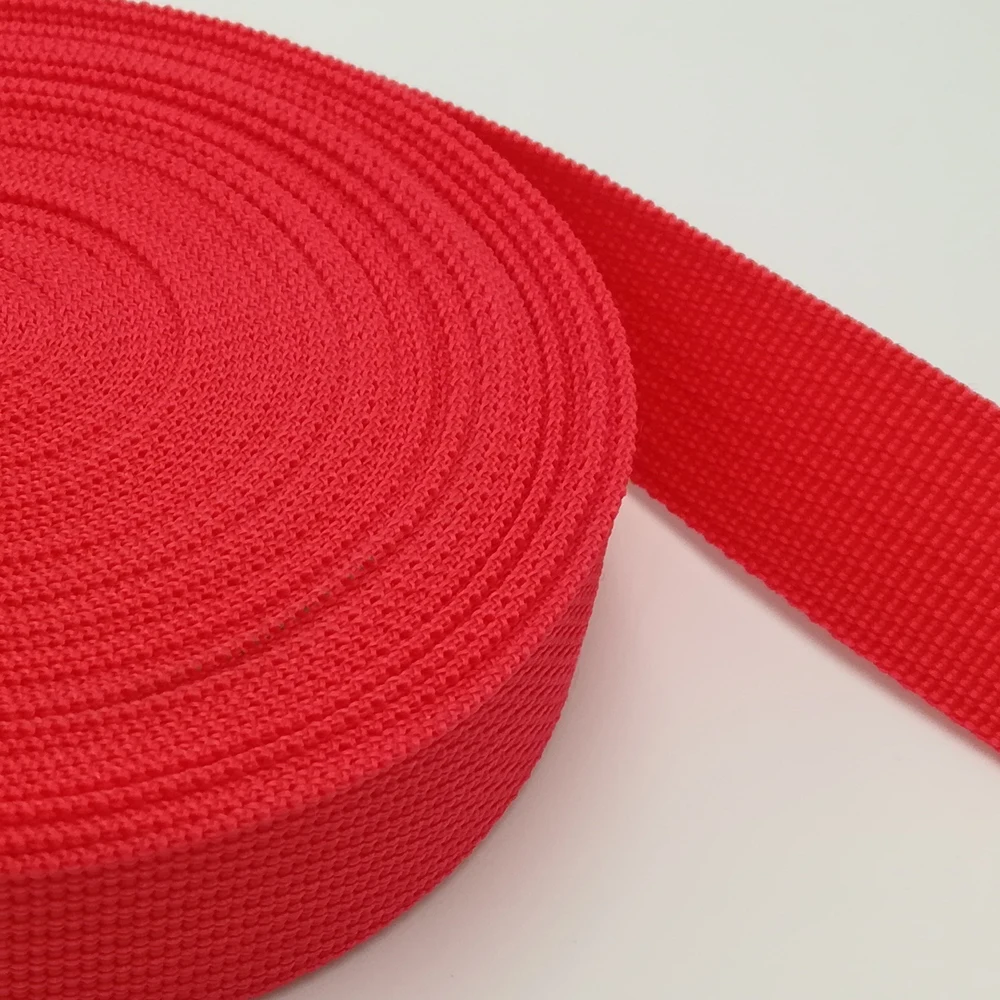 

38mm ( 1-1/2") wide red Webbing 10Yards polypropylene for Bags handles Sewing Belt Webbing Strapping braided strap
