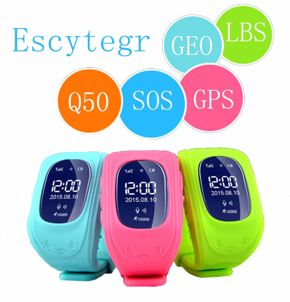 

003 Q50 Smart Kid GPS Watch Phone Wristwatch Google Map Location Finder SOS Tracker Anti Lost Monitor Baby Gift Smartwatch