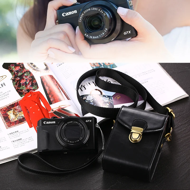 Из искусственной кожи цифровой Камера сумка чехол для цифрового фотоаппарата Panasonic Lumix DC-TZ90 TZ100 TZ90 TZ80 TZ70 TZ60 TZ57 TZ50 TZ40 TZ30 TZ20 TZ10 LX10 LX15