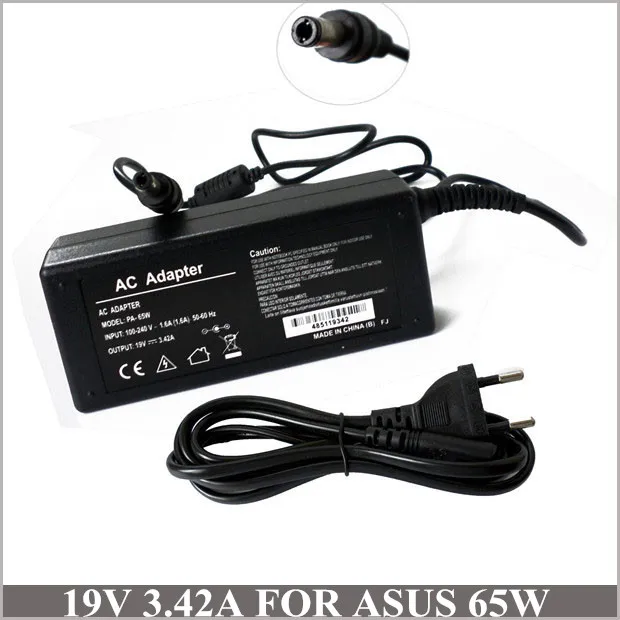 

19V 65W Universal Laptop Charger AC Power Adaptor For Asus EXA0703YH PA-1650-66 V6 V6J V6V V6000 V68 V68V V6800 V500CA-DB71T