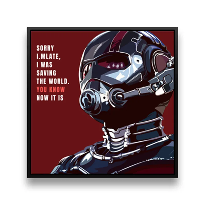 

Pop Art Decorative Painting Iron Man Tony Stark Ant-Man Peyton Reed Living Room Sofa Children's Room Modern Paintings M1049
