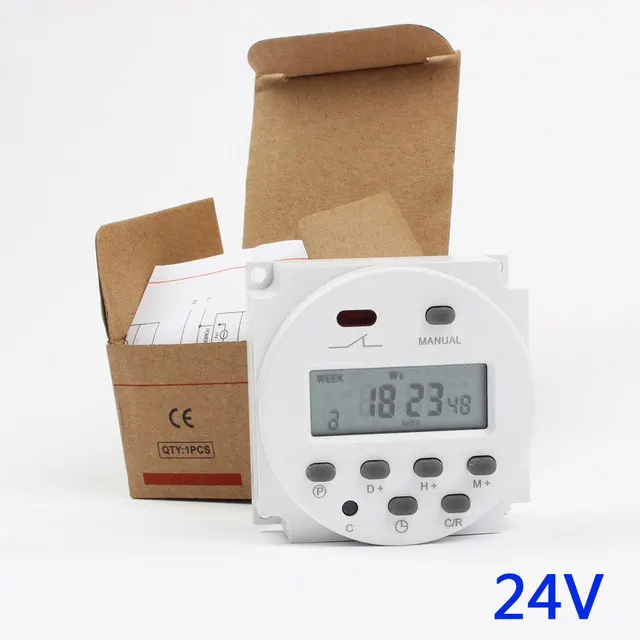 

CN101A 24V Digital LCD Power Timer Programmable Time Switch Relay 8A TO 16A CN101 TIMER weekly timer stable timers weekly