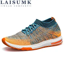 2017 LAISUMK Breathable Mesh Summer Men Casual Shoes Slip On Male Fashion Footwear Slipon Walking Unisex Couples Shoes