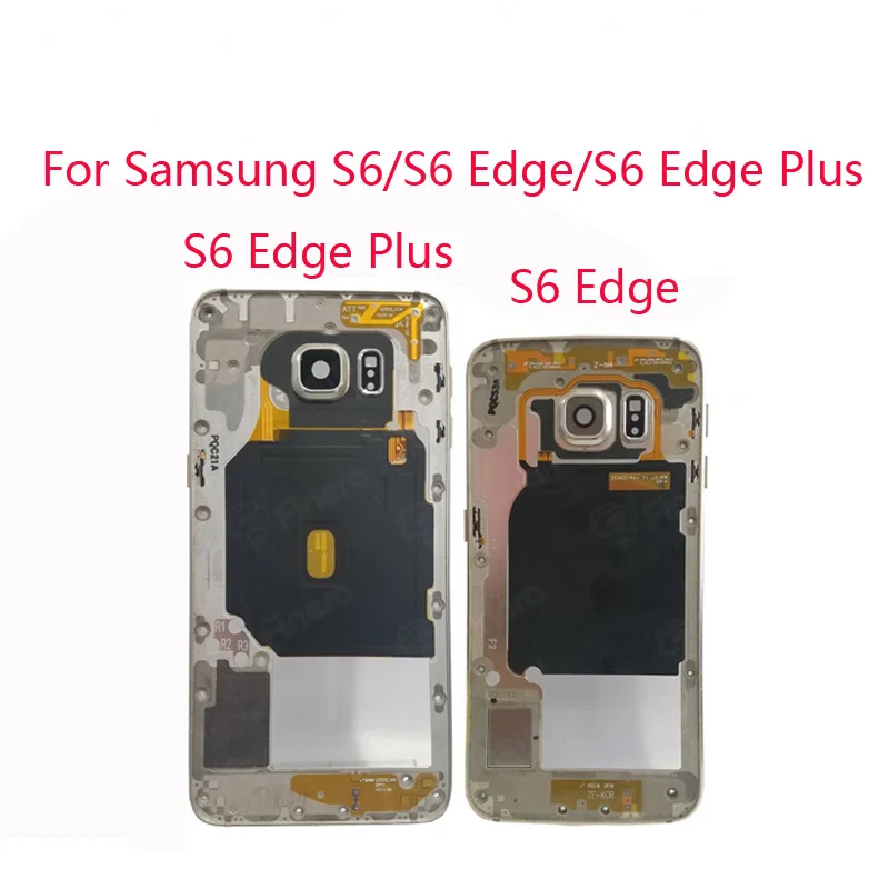 

For Samsung Galaxy S6 G920F S6 edge G925F S6 edge plus G928F Middle Back Frame Chassis Plate Bezel Back Housing Replacement