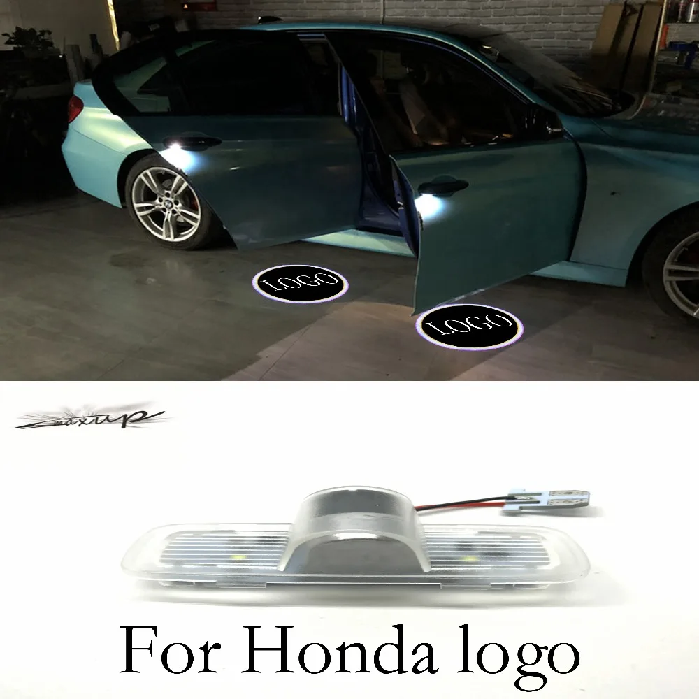 

Maxup a pair LED Car Door Welcome light Laser Projector Logo Door Ghost Shadow LED Light For Honda Accord Crosstour new arrival