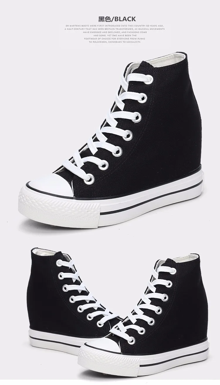 KUYUPP High Top Canvas Women Shoes Espadrilles Spring Autumn Womens Wedges Shoes Lace Up Casual Shoes For Female Sapatilha YD120 (31)