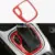 Rojo ABS Panel Interior Del Coche Palanca de cambios Palanca de cambios Cubiertas Panel Marco de Corte Se Ajusta Para Jeep Compass 2017 +
