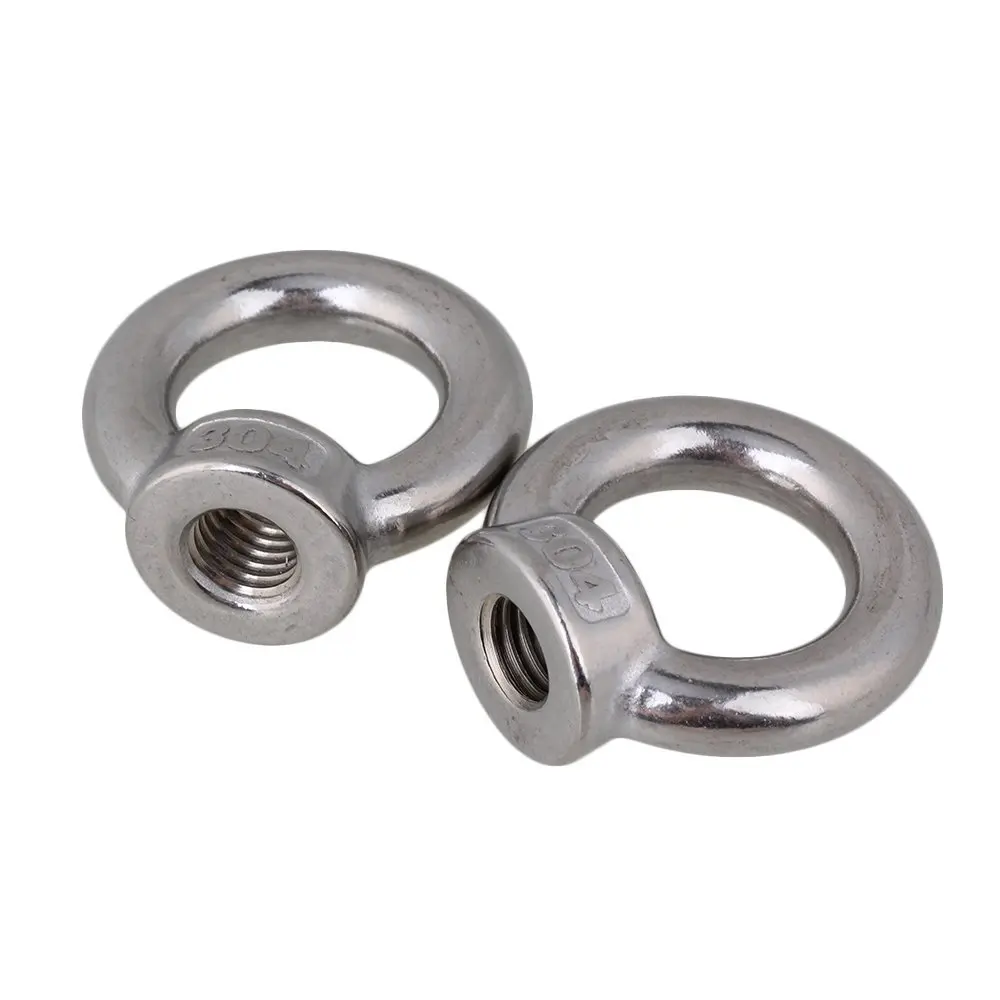 

M14 304 European Style Durable Fasteners M14 Eyed Nuts Ring Shape Set of 2