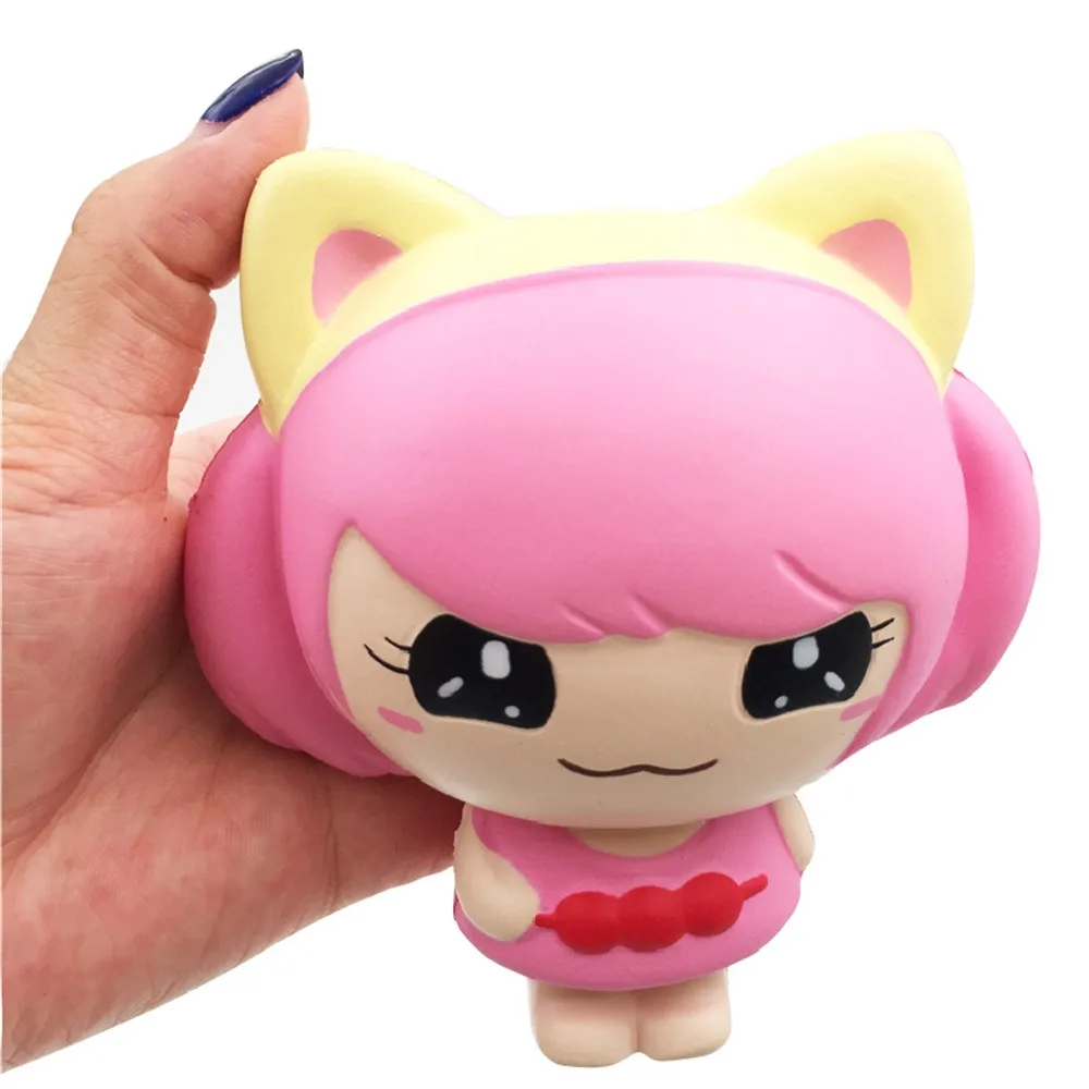 Squishies Kawaii розовый для маленьких девочек замедлить рост фрукты Ароматические снятие стресса игрушечные лошадки yw0417