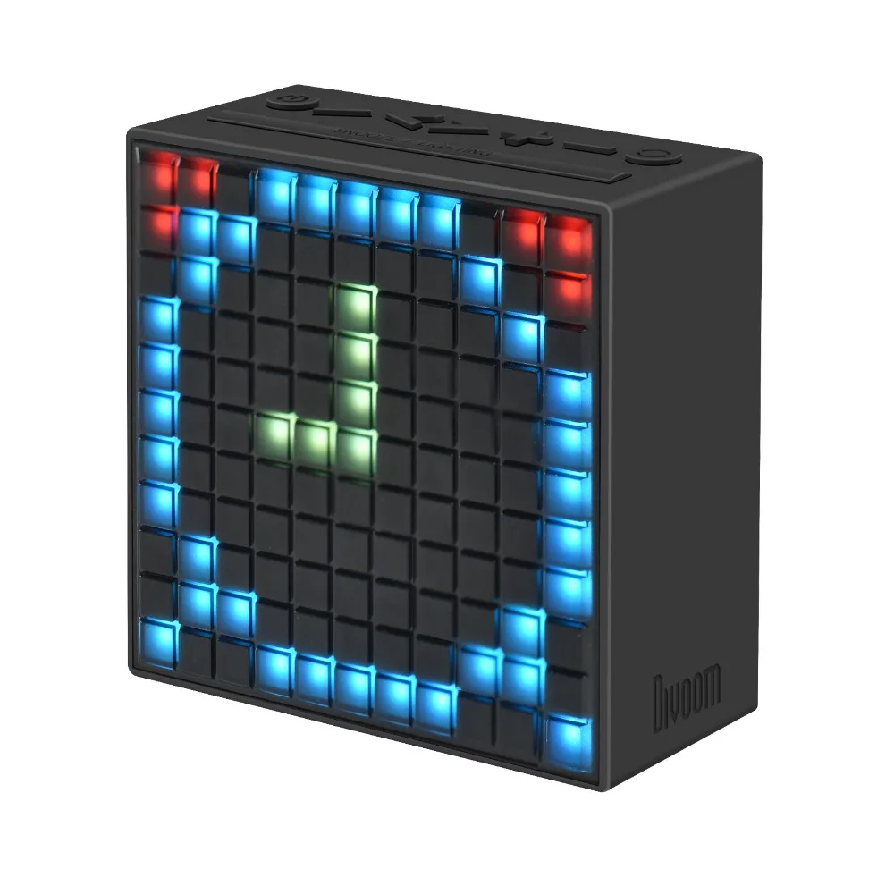 baratas Divoom Timebox Sem Fio Bluetooth 4.0 speaker despertador Inteligente e portátil com rádio FM compatível com IOS Android xiaomi
