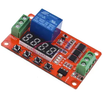 

12V DC Multifunction Self-lock Relay PLC Cycle Delay Time Timer Switch Module PLC Home Automation Delay Module