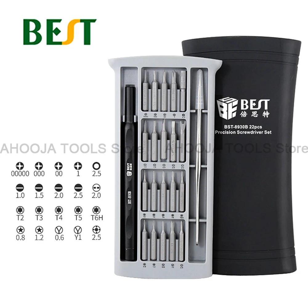 

BEST 8930B 22 In 1 Multifunctional Precision Screwdriver Set Tools Phone Mobile Computer Repair Combination Screwdriver Set