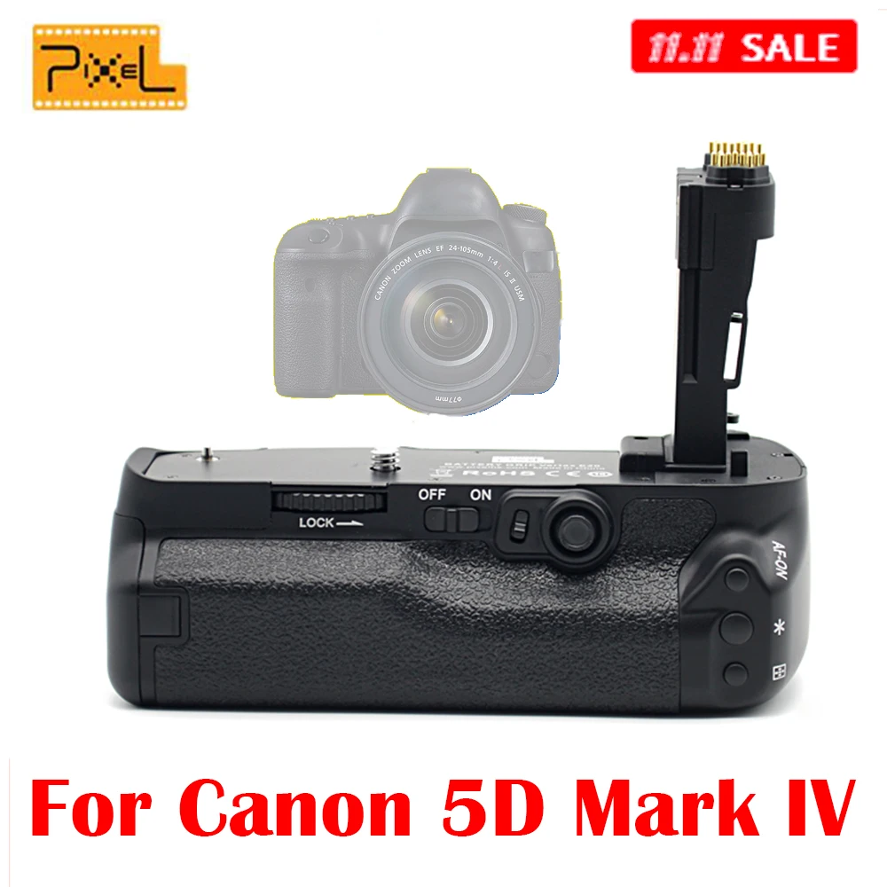 Pixel Vertax E20 профессиональная Батарейная ручка для камеры Canon EOS 5D Mark IV DSLR|battery grip|grip for