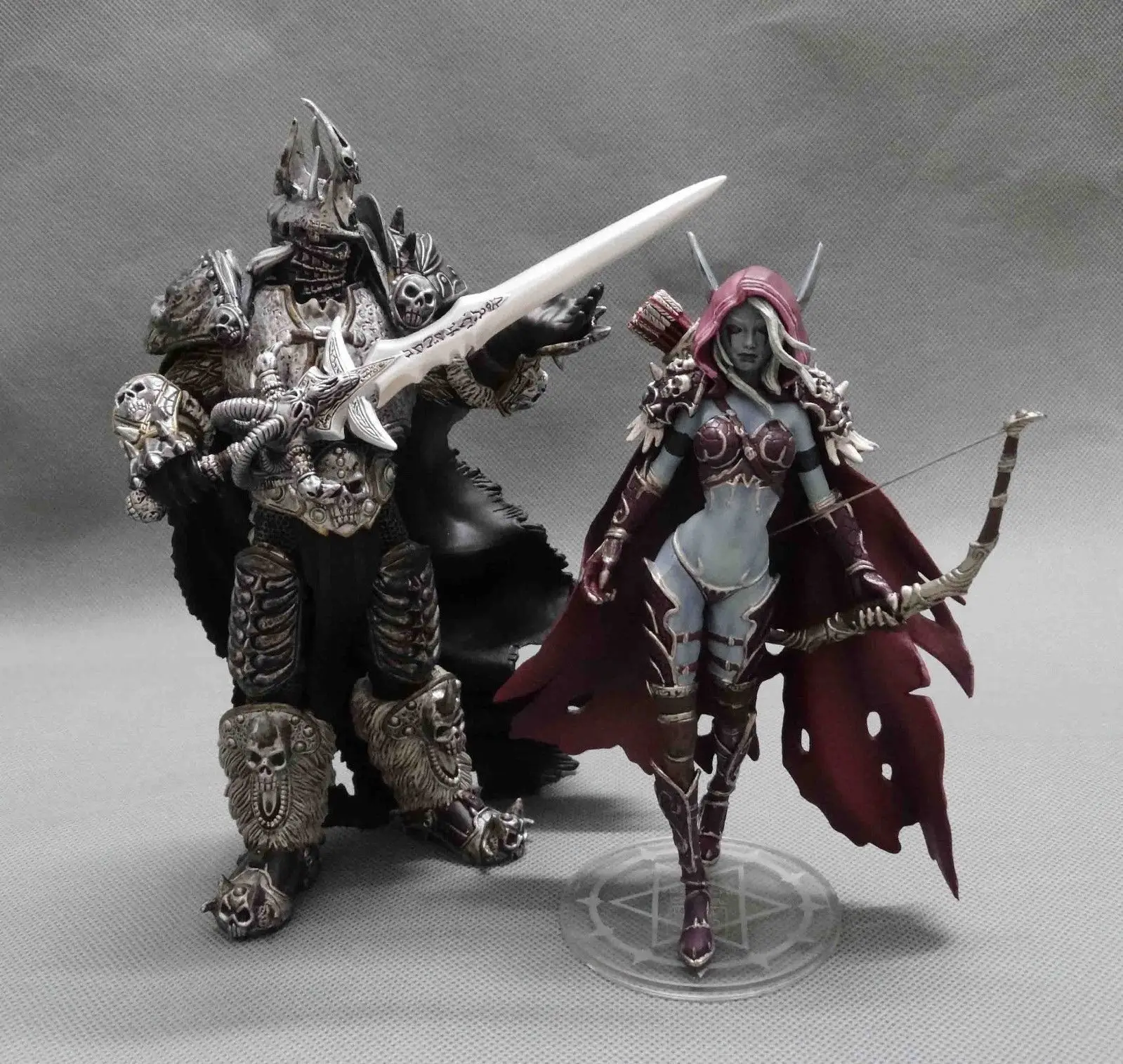 WOW WORLD LICH KING Артас FORSAKEN королева Сильвана Цифры игрушки аниме Рисунок