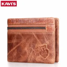 Real Cow Leather Men Wallet Brand Luxury Design Short Small Purse Man with ID Card Holder Coin Zip Clutch Money Bag Dollar Price