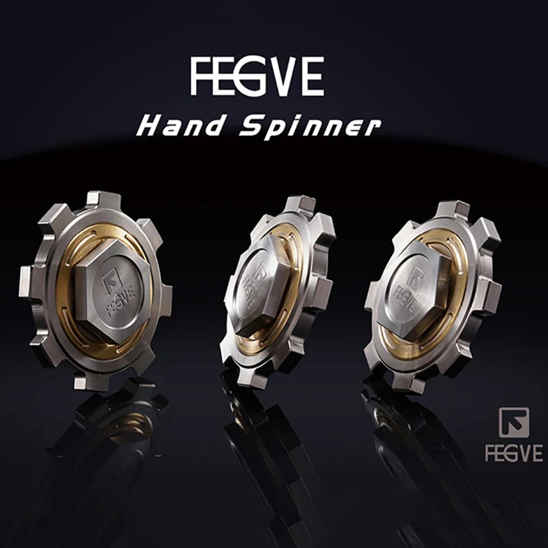 Fegve-チタン合金製のハンドスピナーハンド,スピナー付き