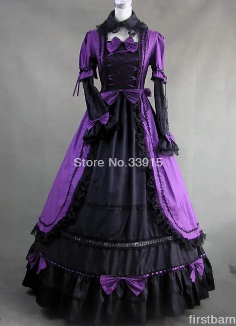 Элегантное фиолетовое платье в стиле дворца викторианская готика длинное праздничное платье принцессы