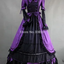 Элегантное фиолетовое платье в стиле дворца викторианская готика длинное праздничное платье принцессы