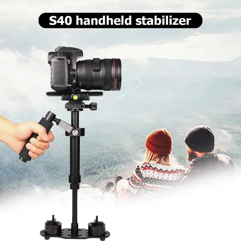 S40 ручной алюминиевый сплав видео Ручной Стабилизатор Steadycam крепление для телефона DSLR DV камеры