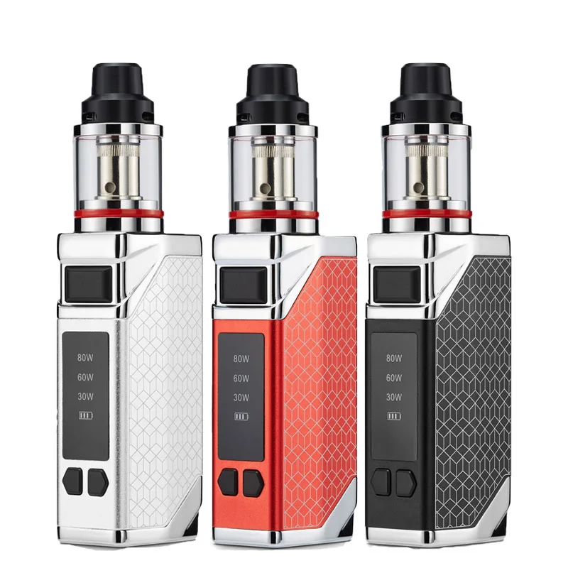 Электронная сигарета 80 Вт бокс мод Vape Kit 2200 мАч батарея 0 35 Ом 2 8 мл бак большой дым