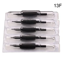 13 без каблука 30 x Черный одноразовые татуировки Захваты труба с иглы Ассорти кремния 3/"(19 мм) для татуировки Иглы захвата Наборы GUCCTA