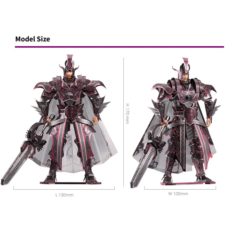 Piececool The Colonel Of Qin Empire Knight Building DIY 3d металлическая нано-головоломка, Сборная модель, наборы, P087, лазерная резка, пазлы, игрушки