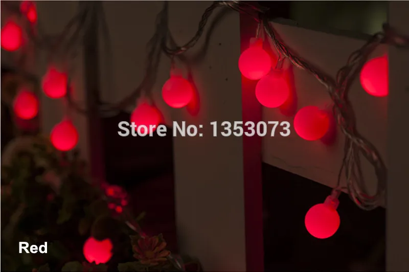 Creative Novelty Lights Ball led String Garland Pandant Light for Garden Decoration Party Decoration - red lighting