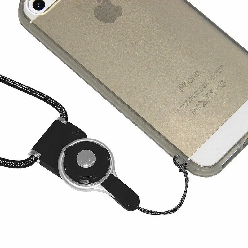 Съемный ремешок для телефона Portefeuille черный синий зеленый розовый iPhone|lanyard