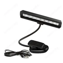 10 светодиодный Белый свет книга для чтения Kindle Orchestral лист музыкальная лампа со стойкой лампа(GT019