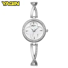 YAQIN Moda Ladies Watch Mulher Pulseira Senhoras Relógio de Quartzo Relógios Top Marca de Luxo relogio masculino de aço inoxidável