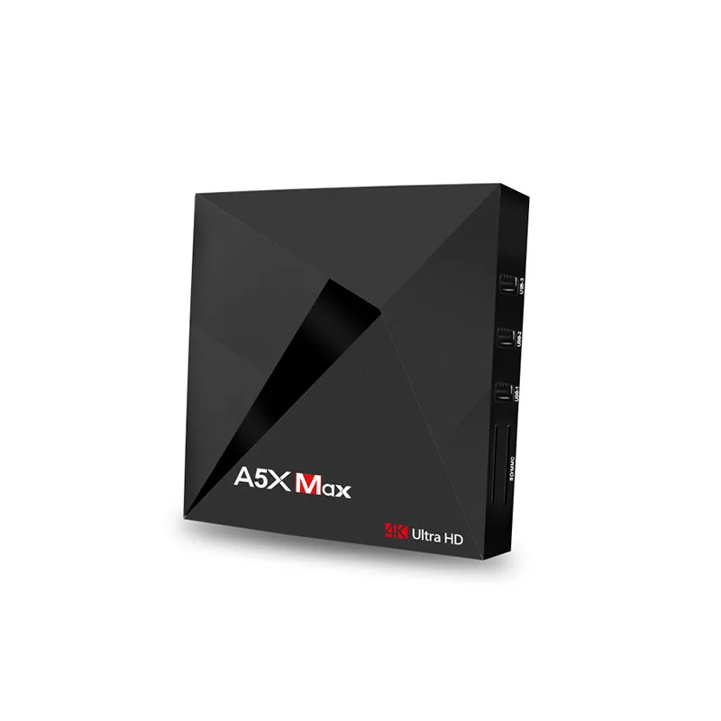 Android 7.1 Home Media Streamer 4G+16G 2.4GHz WiFi H.265 4K Miracast Smart Set Top Box RK3328 Quad Core Smart TV Box A5X MAX