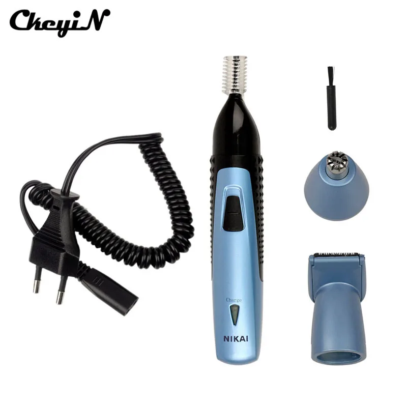 

CkeyiN 3 In 1 Multifunctional Rechargeable Beard Nose Ear Hair Trimmer Men Women Electric Shaver Cleaner Remover Hair Clipper 30