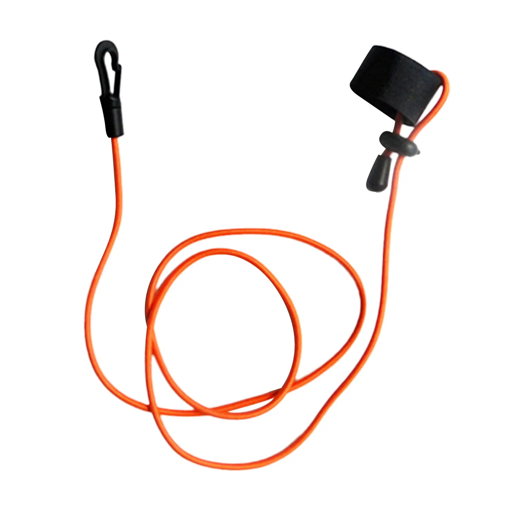2Pcs Durable Bungee Cord Fishing Rod/ Kayak Paddle Leash with Snap Hook for Marine Inflatable Fishing Kayak Accessories