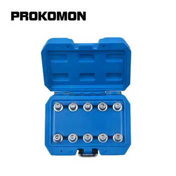 

10pc Master Locking Wheel Nut Key Socket Set For BMW Multi-ribe Bits Removing Tool