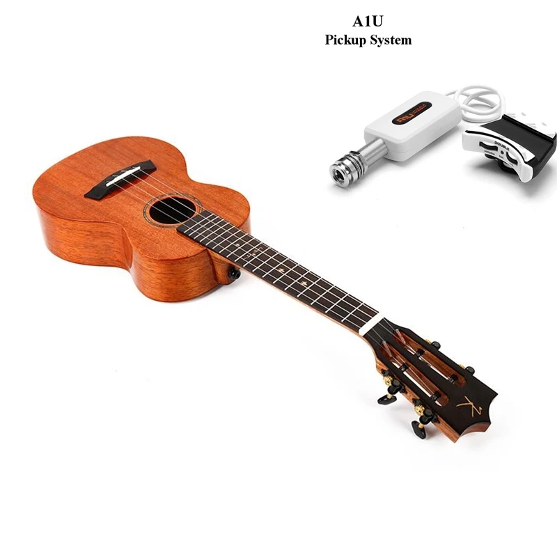 Kaka Enya MAD ukuleles твердое красное дерево черный цвет с сумкой Гавайи 4 струны Акустическая гитара Музыкальные инструменты - Цвет: Single pickupNatural