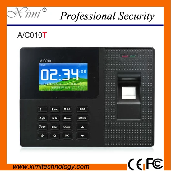 

Hight quality TCP/IP USB communication color screen 800 fingerprint user time attendance device