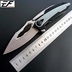Eafengrow ZT 0999 складной Ножи ZT0999 D2 сталь + углеродного волокна ЧПУ лезвие карманный нож Отдых Охота Открытый EDC инструмент ножей