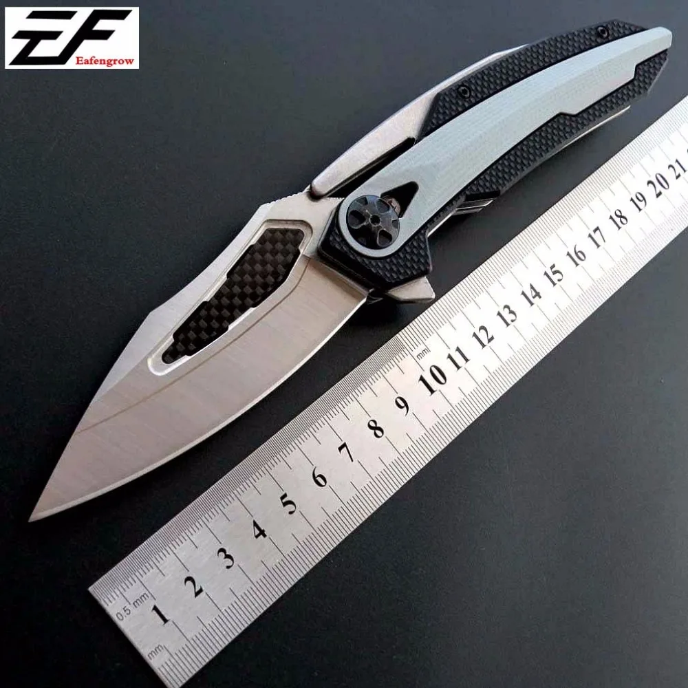 Дешево Eafengrow ZT 0999 складной Ножи ZT0999 D2 сталь + углеродного волокна ЧПУ лезвие карманный нож Отдых Охота Открытый EDC инструмент ножей