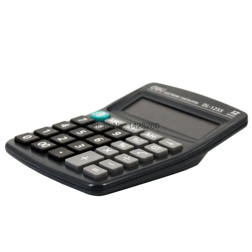 

Financial Calculator Deli 1255 Desktop office dedicated calculator 12 large-screen display computer