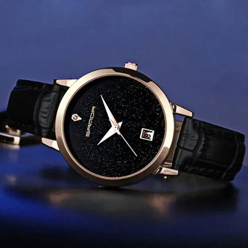 SANDA модные наручные часы женские роскошные брендовые знаменитые Кварцевые часы Женские часы Relogio Feminino Montre Femme