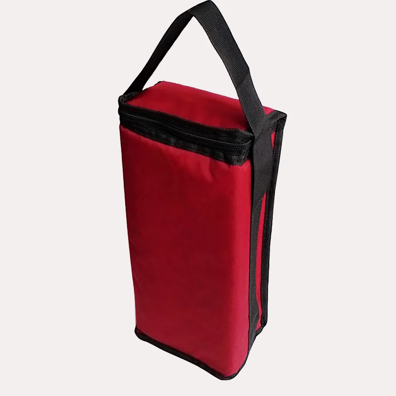 Красное вино изолированный свежий перевозчик сумка-холодильник Одиночная двойная бутылка Термосумка ледяной пакет напитки термос держатель сумка с ремешком - Цвет: red double