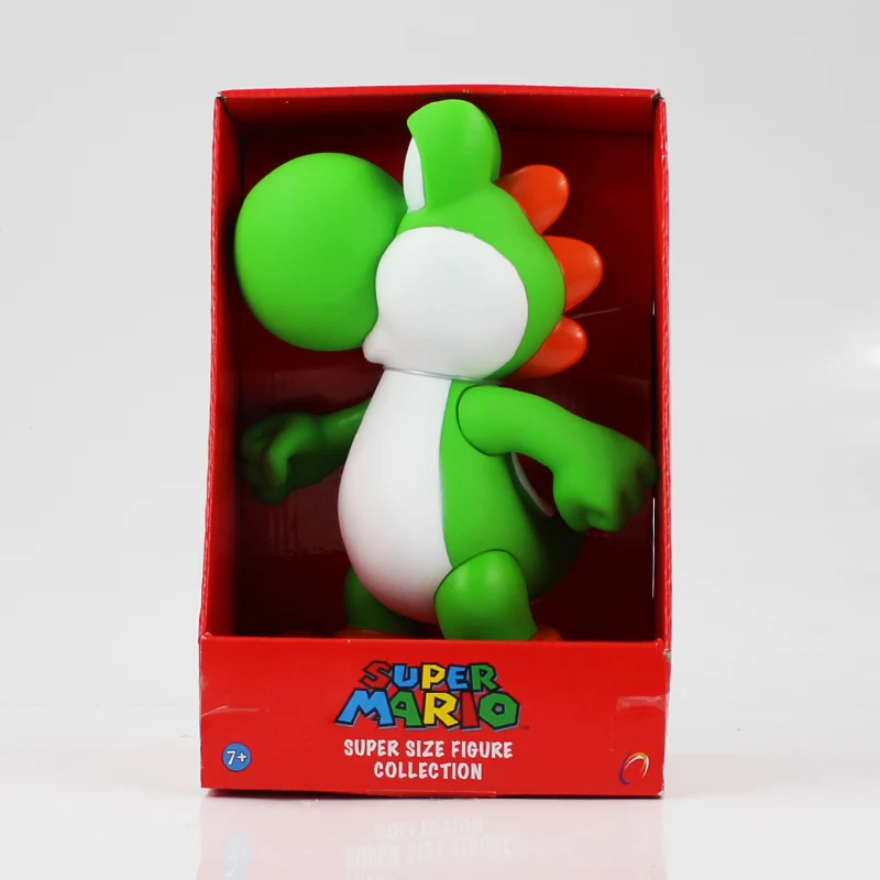 Retail 5 Styles 9'' 23cm Super Mario Bros Mario Yoshi Luigi Koopa Bowser Toad PVC Action Figures Toys with Box Free Shipping