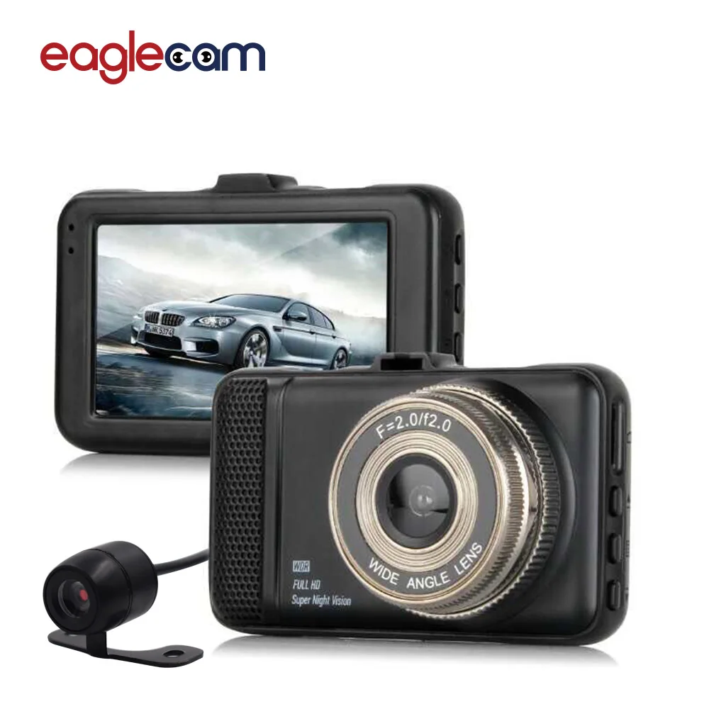 Car Dvr Camera 3.0 Full HD 1080P Dash Cam Auto Registrator Dual Lens Night Vision Dvrs With Rear View Cameras Video Recorder