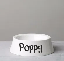 Decoração da arte personalização personalizado pet bowl x2 decalques de parede vinil decoração casa adesivo l127