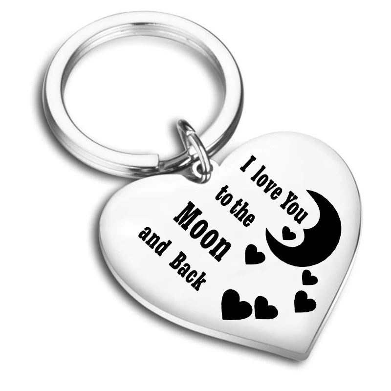 

Personalized Key Chain Custom Gift Heart Name Stainless Steel Key Ring Gifts for Anniversary Birthday for 2019
