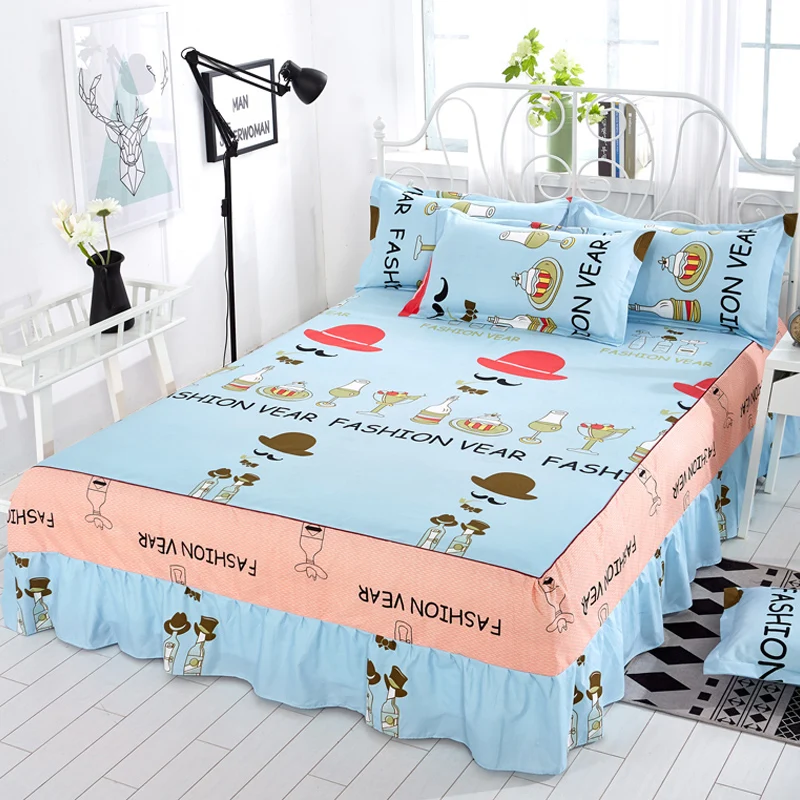 

Bed rock piece princess bed linen equipped 1.2 / 1.5 /1.8/ 2.0 meter Bed skirt